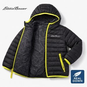 Eddie Bauer Kids XXS (4) Reversible Real Down Filled Puffer Jacket